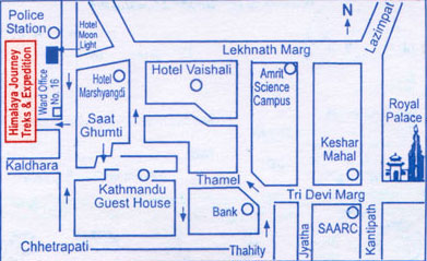Himalaya Journey Location Map